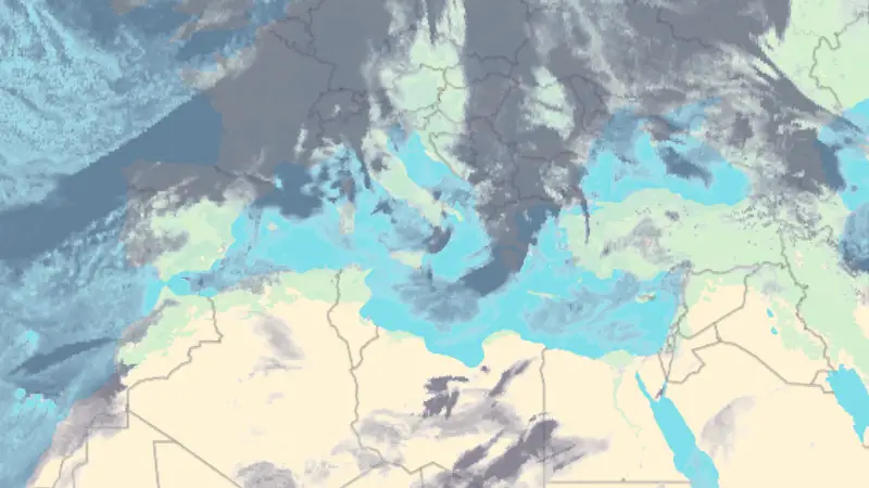 Clouds weather map