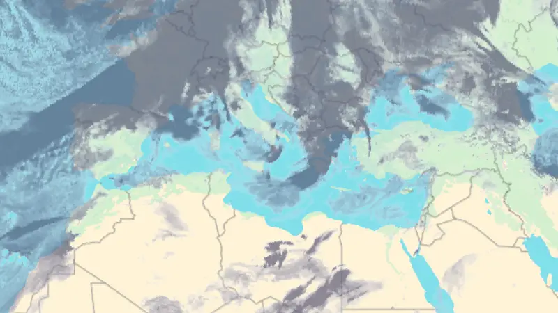 Clouds weather map