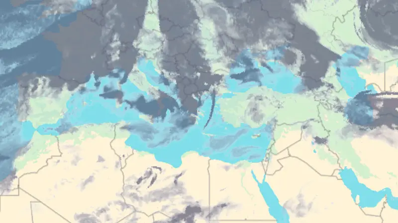 Νεφοκάλυψη weather map
