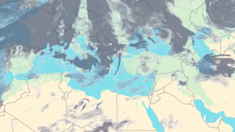 Νεφοκάλυψη weather map