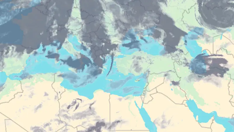 Νεφοκάλυψη weather map