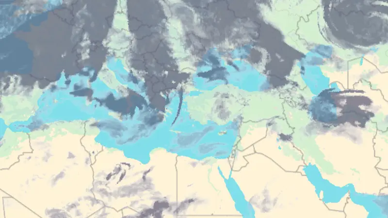 Νεφοκάλυψη weather map