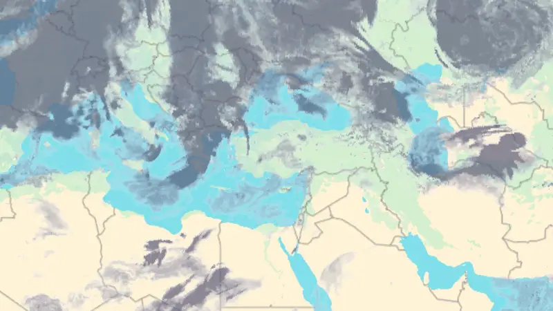 Clouds weather map