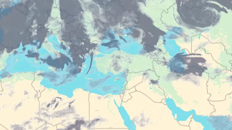 Νεφοκάλυψη weather map