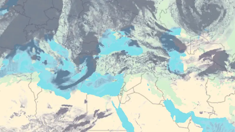 Clouds weather map