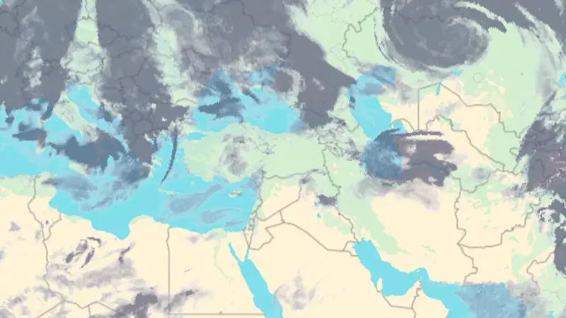 Nébulosité weather map