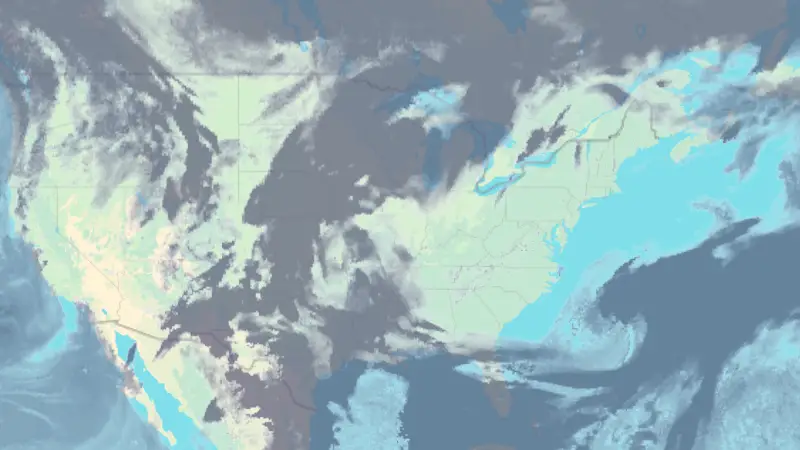 Clouds weather map
