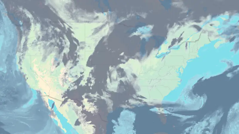 Clouds weather map