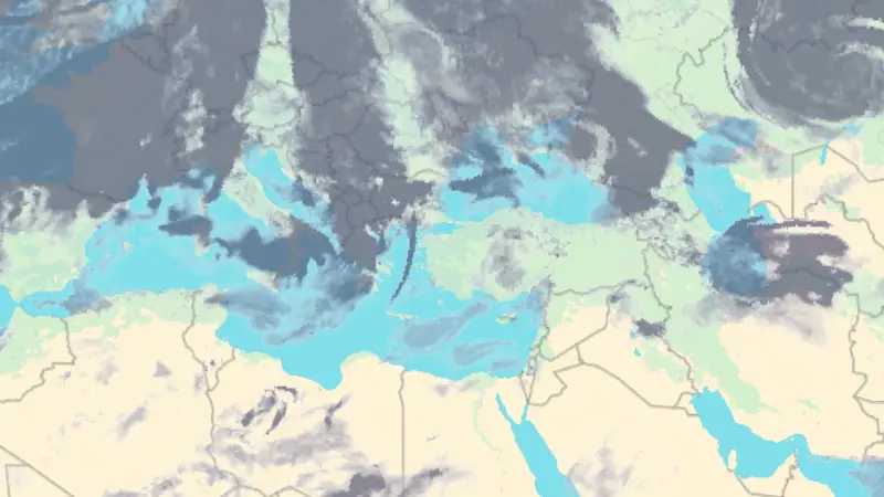 Clouds weather map