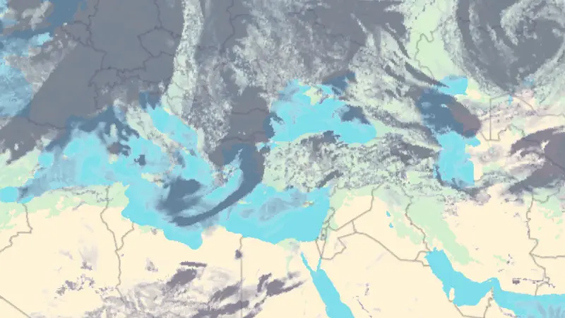 Clouds weather map