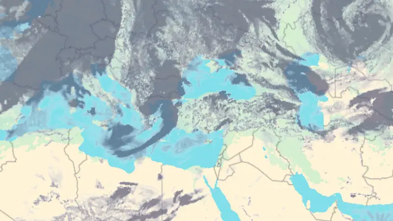 Skydekke weather map