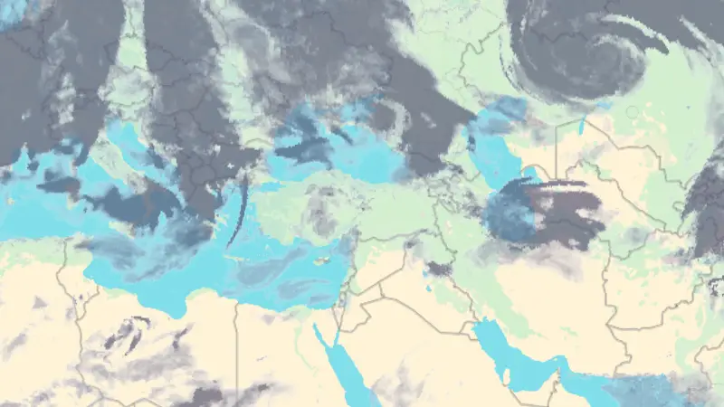 Clouds weather map