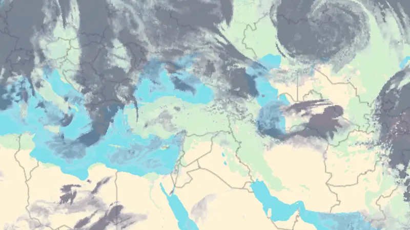 Zachmurzenie weather map