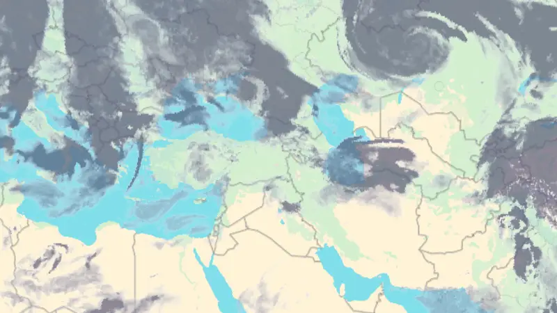 Clouds weather map