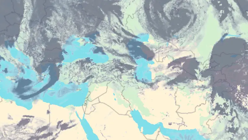 Clouds weather map