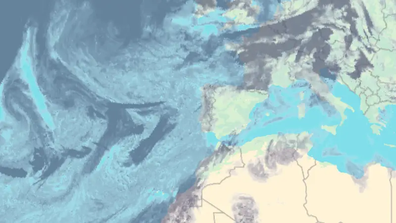 Bewolking weather map