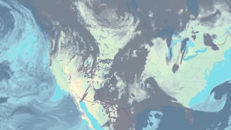 Clouds weather map