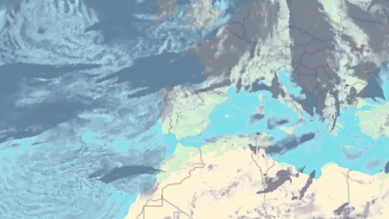 Clouds weather map