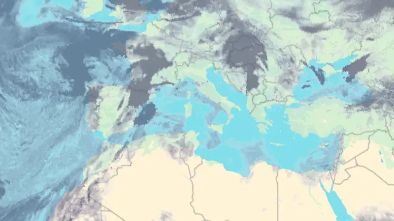 Oblačnosť weather map