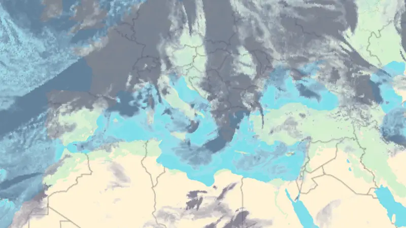 Clouds weather map