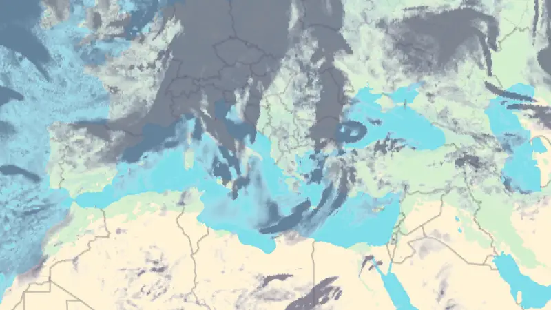 Νεφοκάλυψη weather map