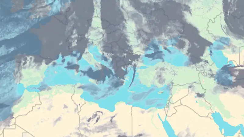 Νεφοκάλυψη weather map