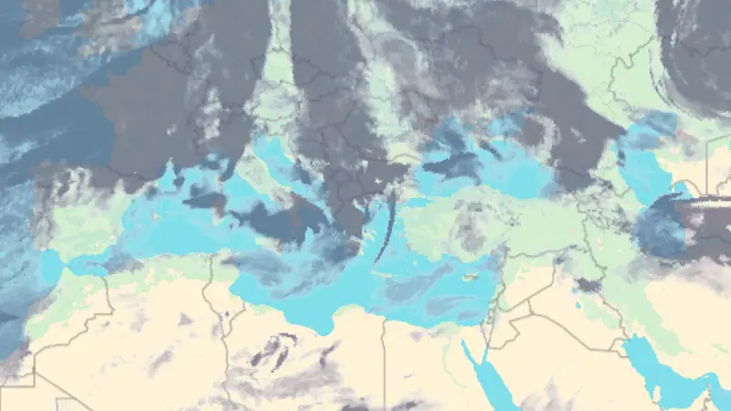 Νεφοκάλυψη weather map