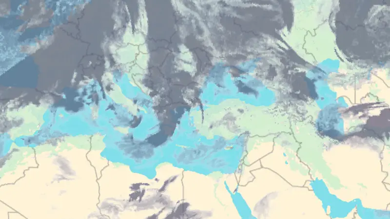 Νεφοκάλυψη weather map
