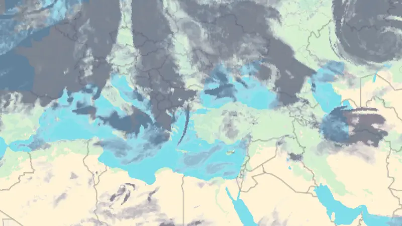 Clouds weather map