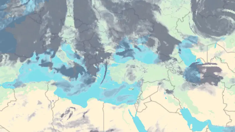 Clouds weather map
