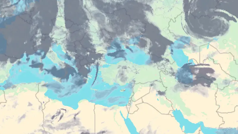 Nebulozitate weather map