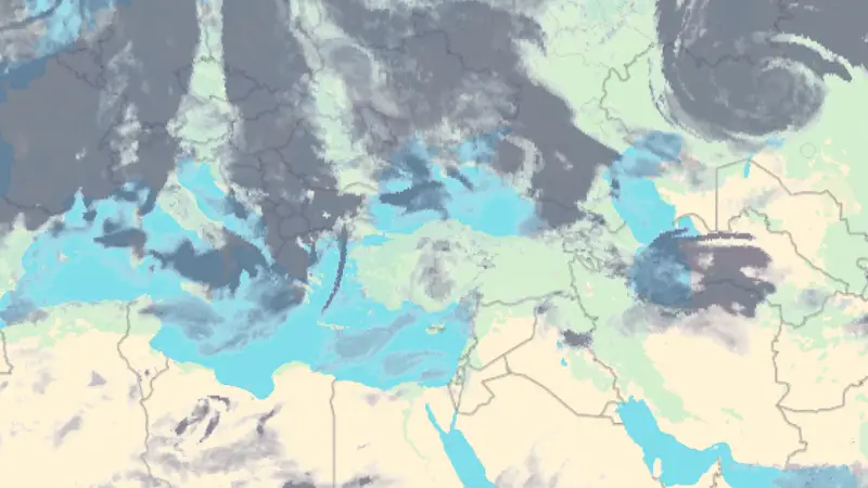 Clouds weather map