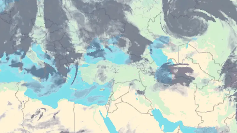 Clouds weather map