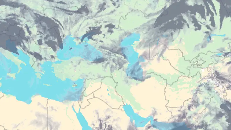 Nébulosité weather map