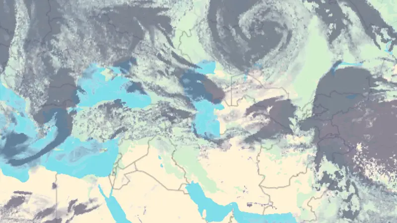Clouds weather map