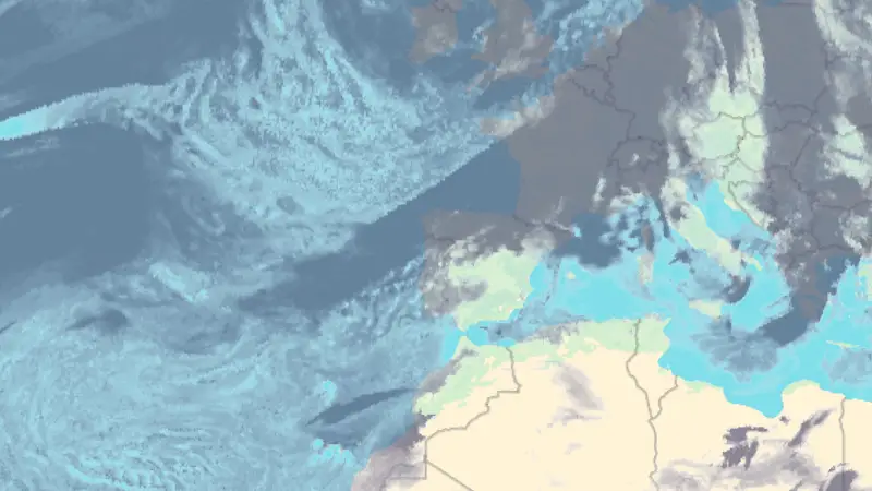 Clouds weather map