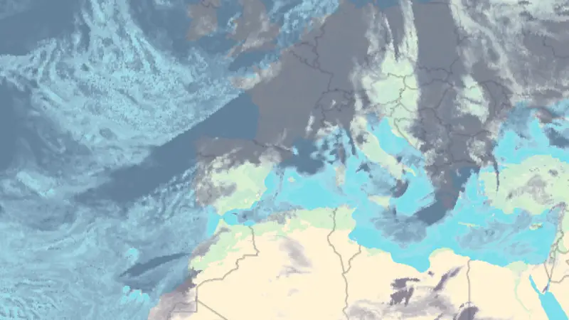 Clouds weather map