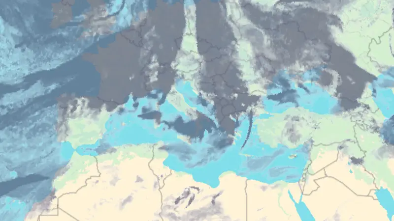 Clouds weather map