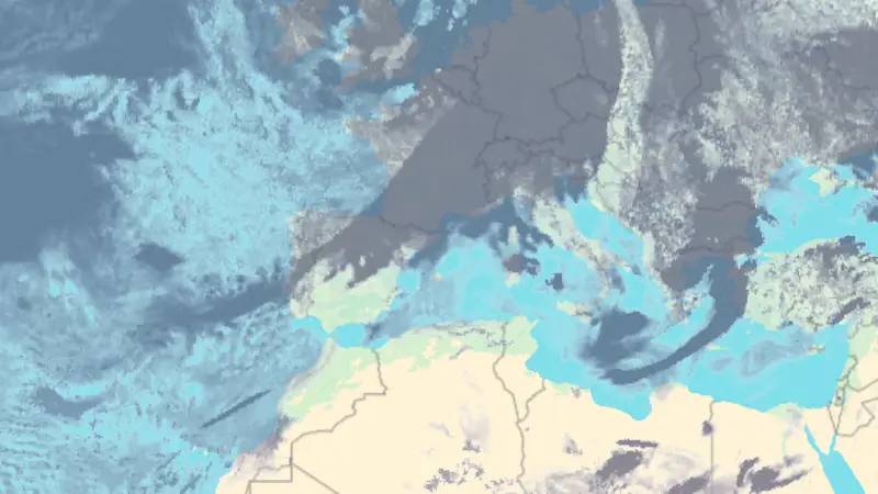 Clouds weather map