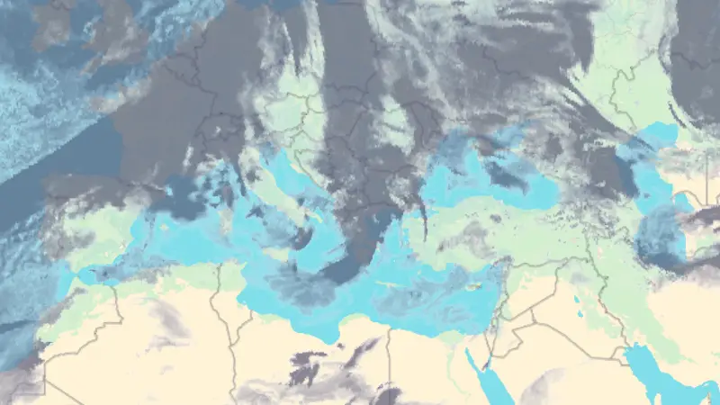 Νεφοκάλυψη weather map