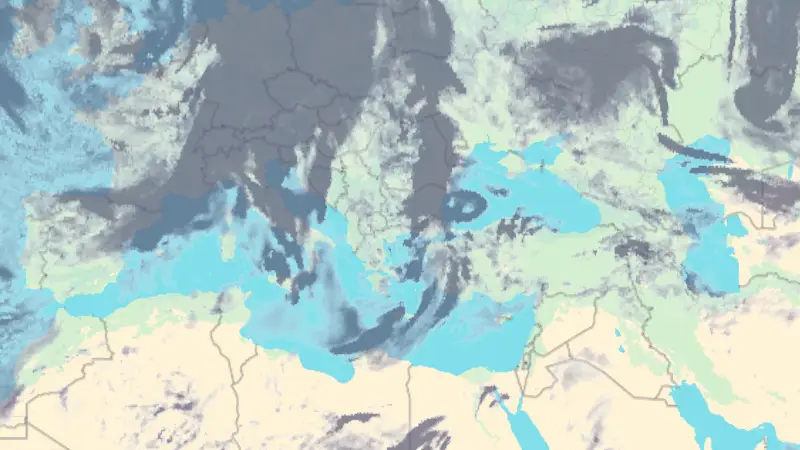 Νεφοκάλυψη weather map