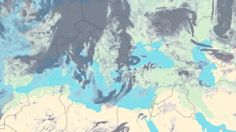 Νεφοκάλυψη weather map