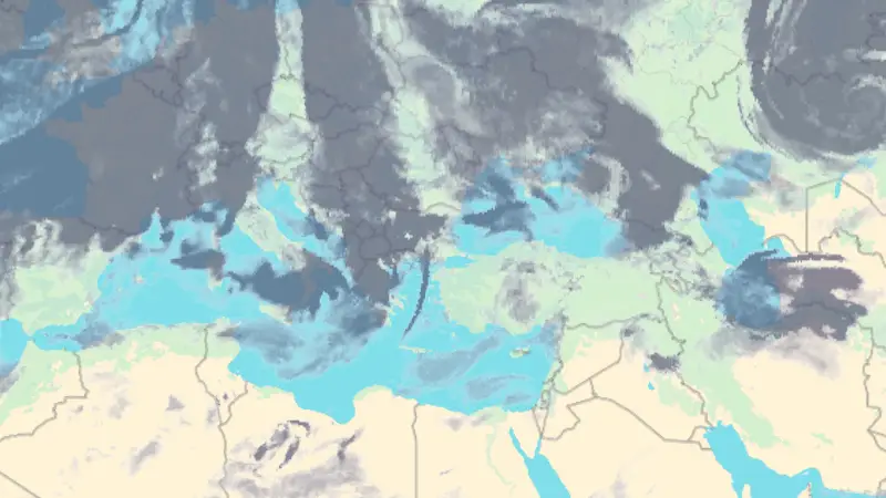 Νεφοκάλυψη weather map