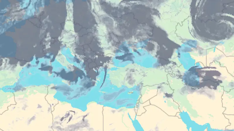 Clouds weather map