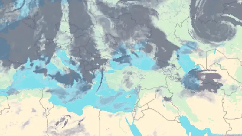 Clouds weather map