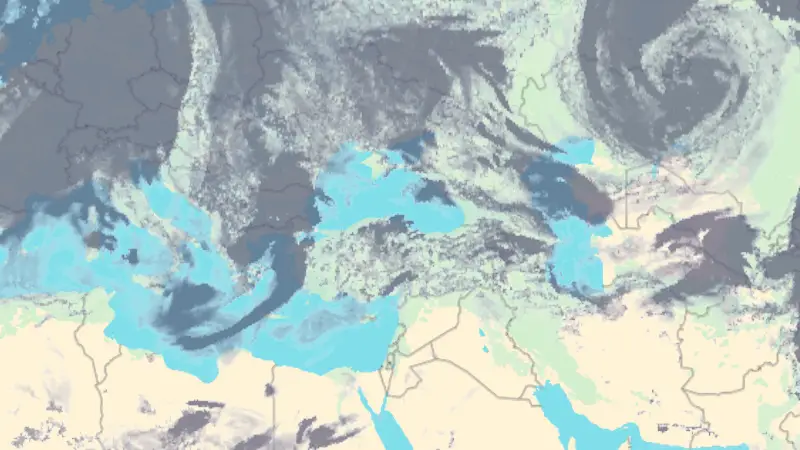 Clouds weather map