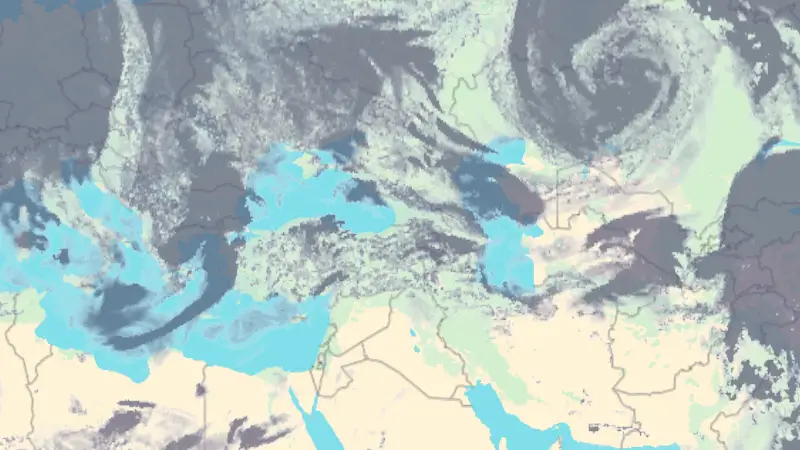 Clouds weather map