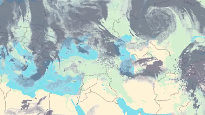 Clouds weather map