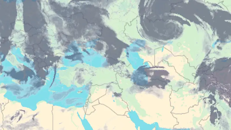 Clouds weather map