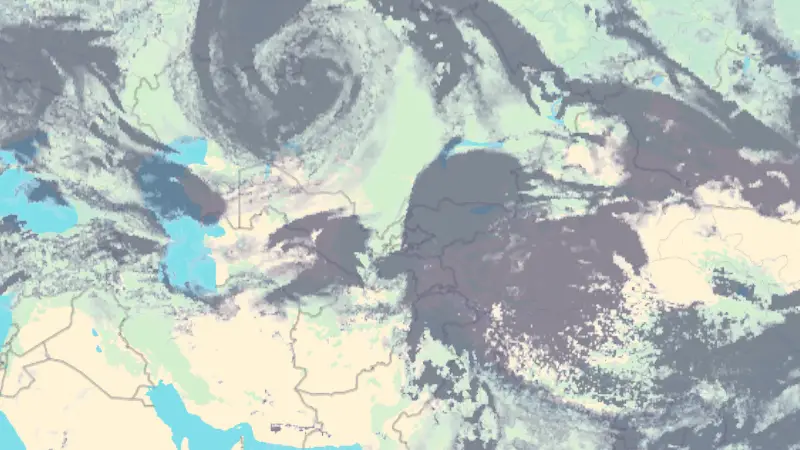 Clouds weather map